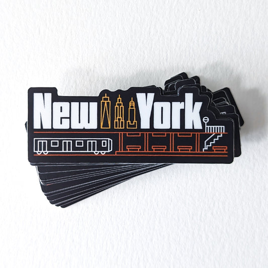 New York City Sticker (NYS Skyline)