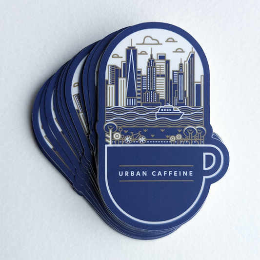 "Urbanism in a Cup" Vinyl Sticker