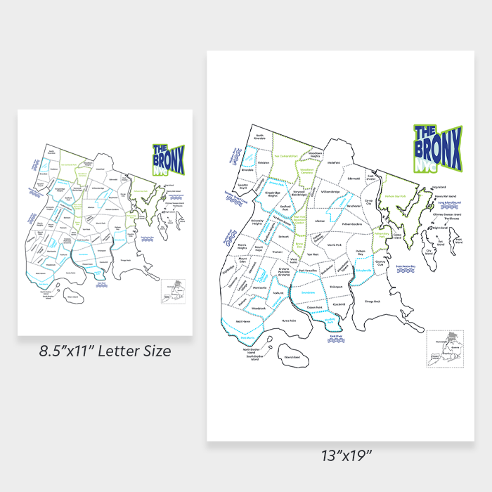 Bronx Map (Neighborhood Layout)